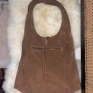 Gerard Darel brown suede bag